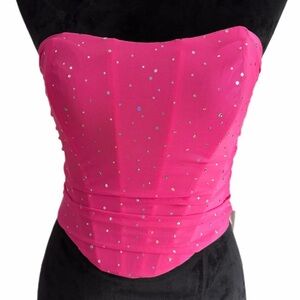 Unknown Brand- Pink Strapless Corset (sz S)- NWOT